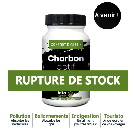 Charbon de bois activé